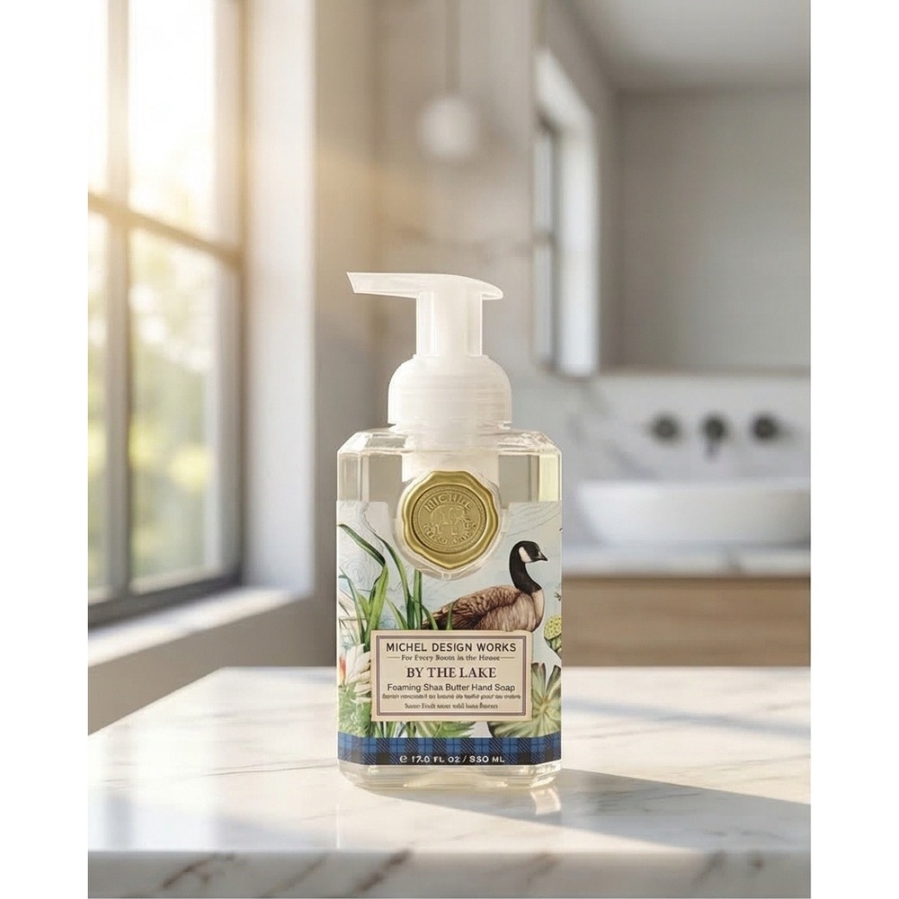 Michel Design Works By Theโ Lake Foaming Shea Butter Hand Soap Fresh Water NEW